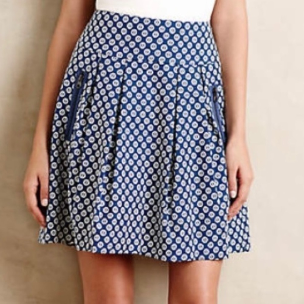 Maeve Anthropologie Fourth Street Swing Skirt. Size 8